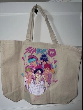 K-Pop Demon Hunters Saja Boys Canvas Tote Bag